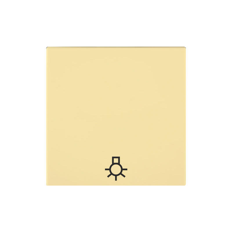 OBZOR DSE 00-01404-000000 Kryt jednoduchý se symbolem světla, vanilkově žlutá