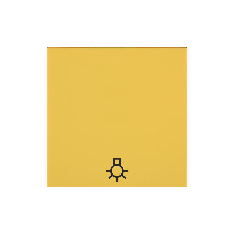 OBZOR DSE 00-01409-000000 Kryt jednoduchý se symbolem světla, slunečnicově žlutá