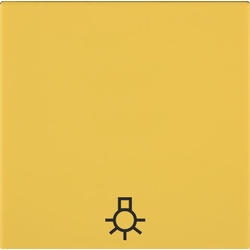 OBZOR DSE 00-01409-000000 Kryt jednoduchý se symbolem světla, slunečnicově žlutá