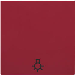 OBZOR DSE 00-01411-000000 Kryt jednoduchý se symbolem světla, rubínově červená
