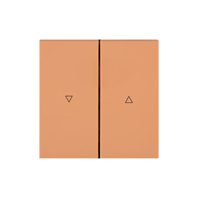 OBZOR DSE 00-02606-000000 Kryt dvojitý pro žaluziový ovladač, broskově oranžová