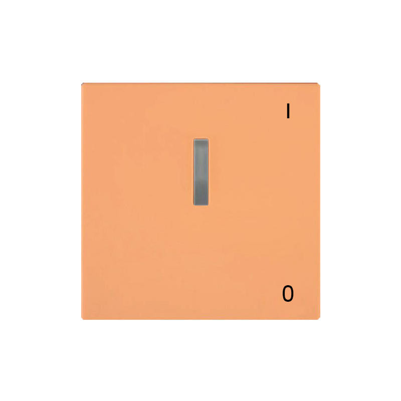 OBZOR DSE 00-03106-000000 Kryt jednoduchý s prosvětlením se symbolem 0-1, broskově oranžová