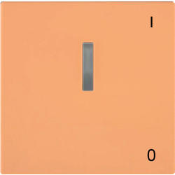 OBZOR DSE 00-03106-000000 Kryt jednoduchý s prosvětlením se symbolem 0-1, broskově oranžová