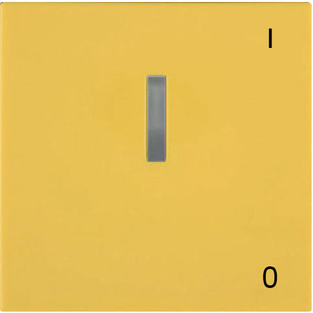 OBZOR DSE 00-03109-000000 Kryt jednoduchý s prosvětlením se symbolem 0-1, slunečnicově žlutá