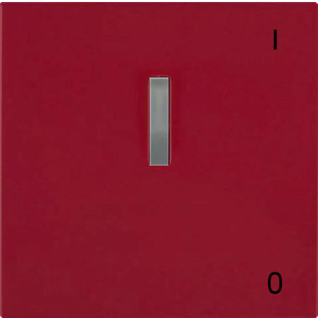 OBZOR DSE 00-03111-000000 Kryt jednoduchý s prosvětlením se symbolem 0-1, rubínově červená