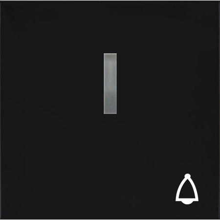 OBZOR DSE 00-03302-000000 Kryt jednoduchý s prosvětlením se symbolem zvonku, antracitově černá