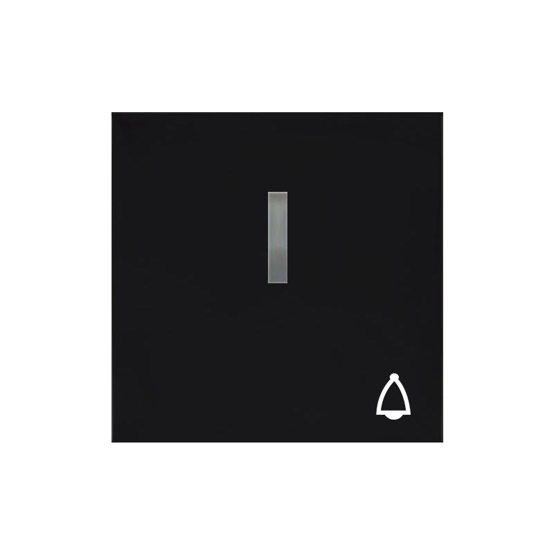 OBZOR DSE 00-03302-000000 Kryt jednoduchý s prosvětlením se symbolem zvonku, antracitově černá