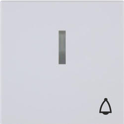 OBZOR DSE 00-03303-000000 Kryt jednoduchý s prosvětlením se symbolem zvonku, kouřově šedá