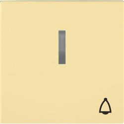 OBZOR DSE 00-03304-000000 Kryt jednoduchý s prosvětlením se symbolem zvonku, vanilkově žlutá