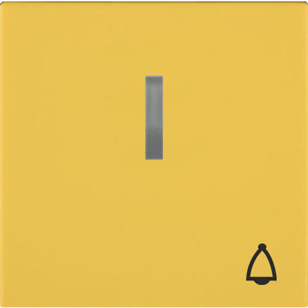 OBZOR DSE 00-03309-000000 Kryt jednoduchý s prosvětlením se symbolem zvonku, slunečnicově žlutá