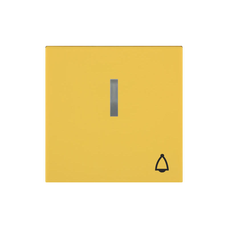 OBZOR DSE 00-03309-000000 Kryt jednoduchý s prosvětlením se symbolem zvonku, slunečnicově žlutá
