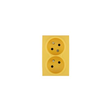 OBZOR DSE 00-82009-000000 Kryt zásuvky dvojnásobné, slunečnicově žlutá