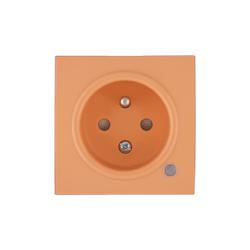 OBZOR DSE 00-84006-000000 Kryt zásuvky s přepěťovou ochranou, broskově oranžová