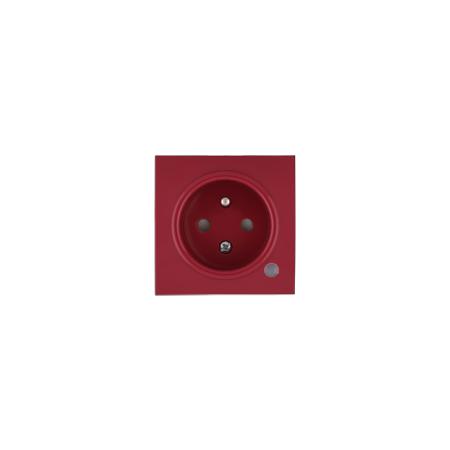 OBZOR DSE 00-84011-000000 Kryt zásuvky s přepěťovou ochranou, rubínově červená