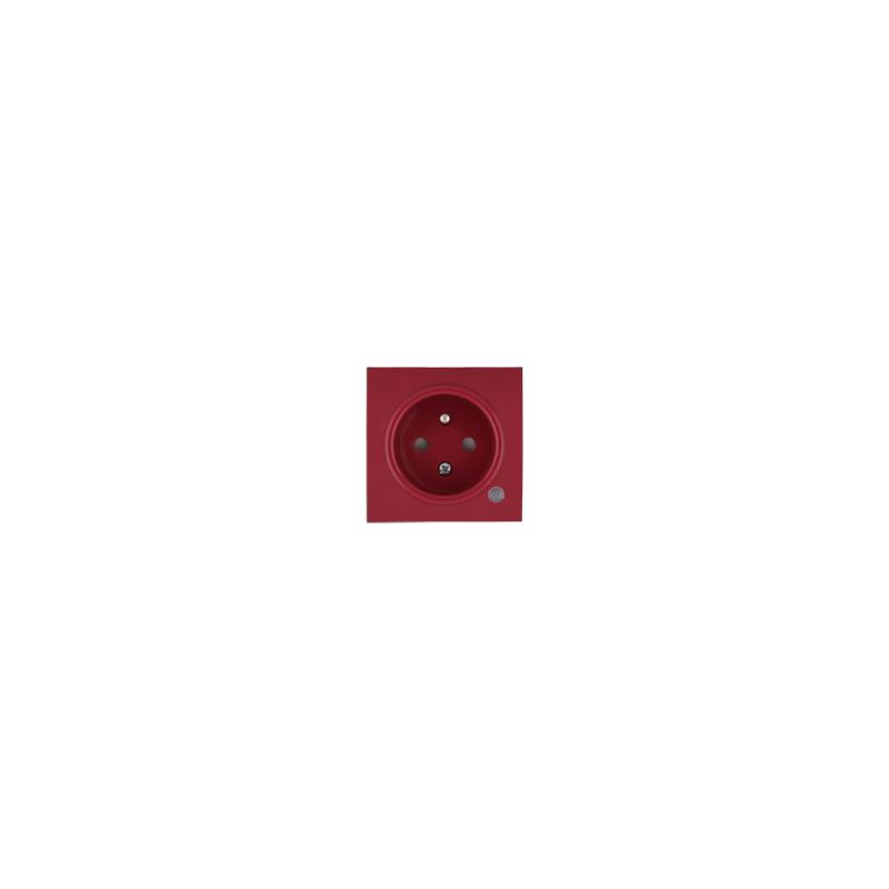OBZOR DSE 00-84011-000000 Kryt zásuvky s přepěťovou ochranou, rubínově červená