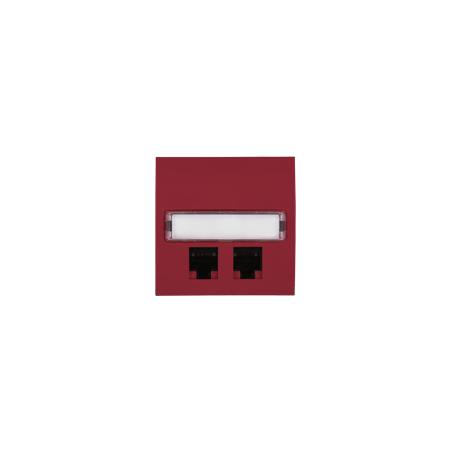 OBZOR DSE 00-93011-000000 Kryt zásuvky PC, rubínově červená