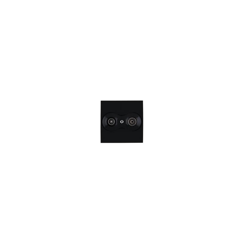 OBZOR DSE 00-94002-000000 Kryt zásuvky TV+R /AUDIO-VIDEO mono, antracitově černá