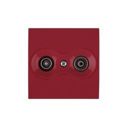 OBZOR DSE 00-94011-000000 Kryt zásuvky TV+R /AUDIO-VIDEO mono, rubínově červená