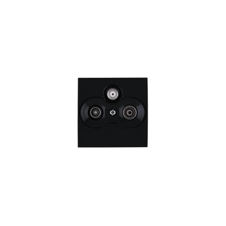 OBZOR DSE 00-97002-000000 Kryt zásuvky TV+R+SAT (AUDIO-VIDEO stereo), antracitově černá