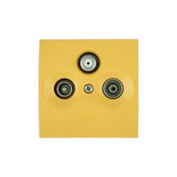 OBZOR DSE 00-97009-000000 Kryt zásuvky TV+R+SAT (AUDIO-VIDEO stereo), slunečnicově žlutá