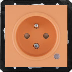 OBZOR DSE 84-84006-000000 Zásuvka s přepěťovou ochranou, broskově oranžová