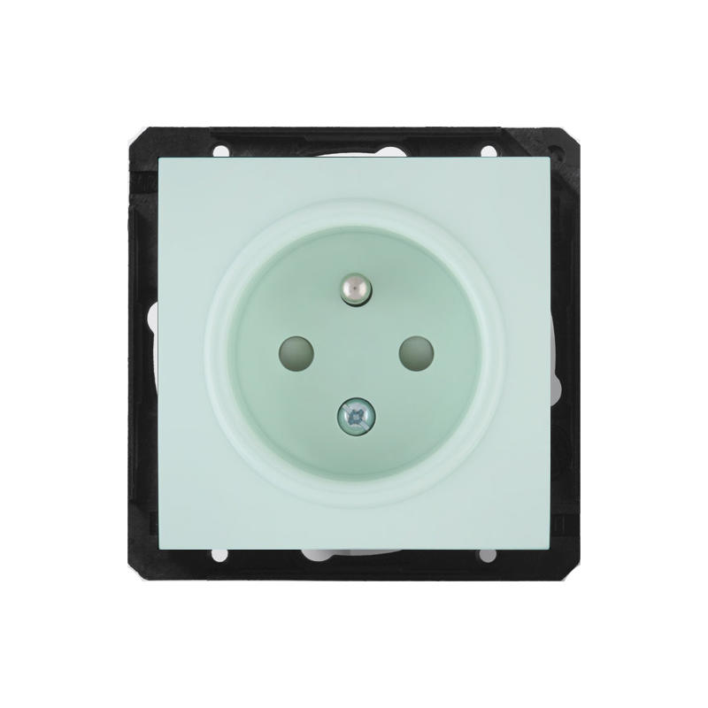 OBZOR DSE 89-89008-000000 Zásuvka s dětskou ochranou, ledově zelená