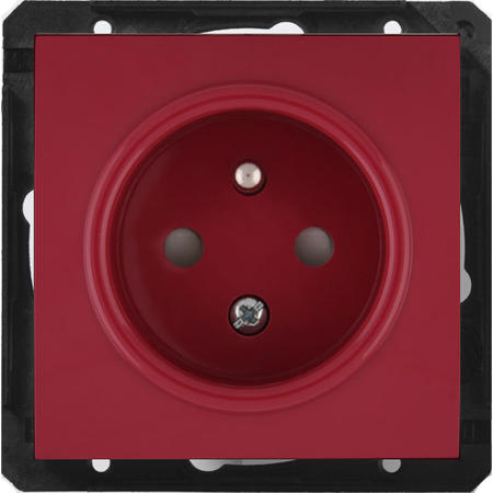 OBZOR DSE 89-89011-000000 Zásuvka s dětskou ochranou, rubínově červená
