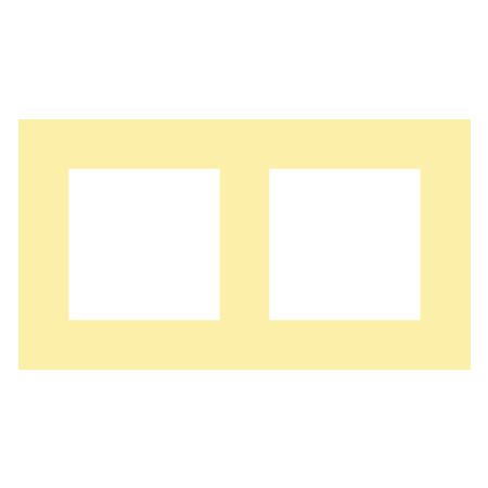 OBZOR DSE 00-00000-120404 Rámeček dvojnásobný, vanilkově žlutý