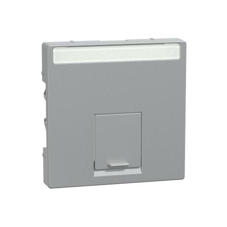 Schneider Electric MTN465860 Merten - Centrální deska pro datovou zásuvku 1xRJ45 Actassi S-One, System M, Aluminium