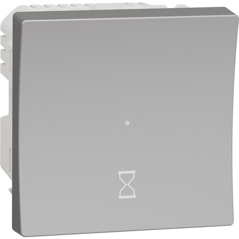 Schneider Electric NU353530 Unica - Časový spínač 10A, Aluminium