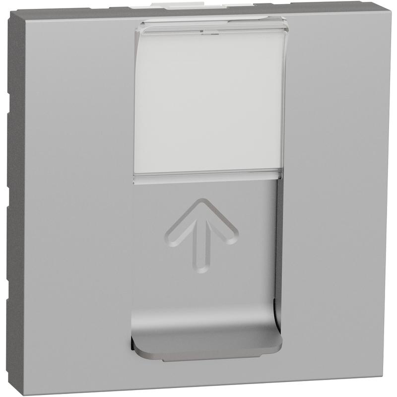 Schneider Electric NU341730 Unica - Zásuvka datová 1xRJ45 Kat.6 STP, 2M, Aluminium