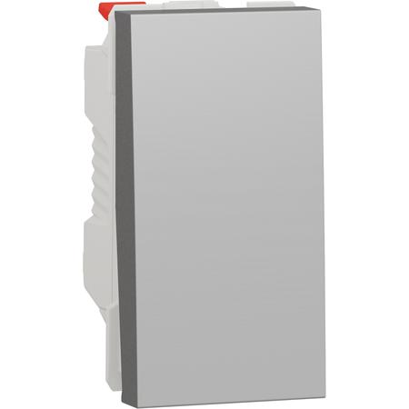 Schneider Electric NU310330 Unica - Přepínač střídavý řazení 6, 1M, Aluminium