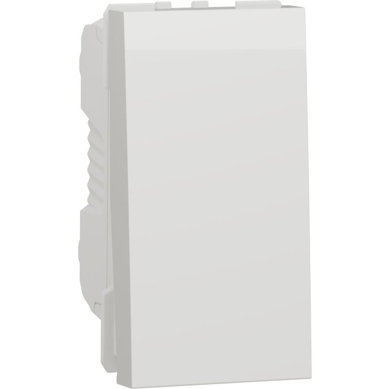 Schneider Electric NU316118 Unica - Spínač jednopólový řazení 1, 16A 1M, Bílý