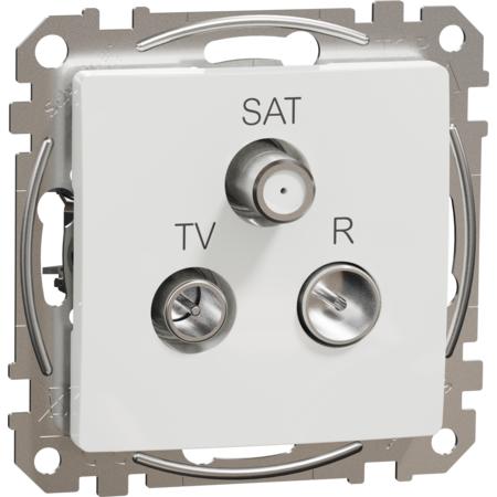 Schneider Electric SDD111481 Sedna D/E - TV-R-SAT zásuvka koncová 4dB, Bílá