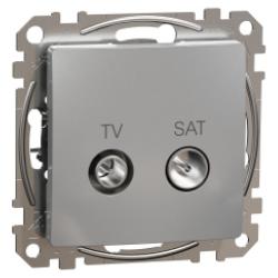 Schneider Electric SDD113474S Sedna D/E - TV SAT zásuvka průběžná 7dB, Aluminium