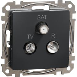 Schneider Electric SDD114481 Sedna D/E - TV-R-SAT zásuvka koncová 4dB, Antracit