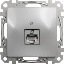 Schneider Electric SDD113461S Sedna D/E - Datová zásuvka 1xRJ45 kat. 6 STP, Aluminium