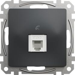 Schneider Electric SDD114491 Sedna D/E - Telefonní zásuvka 1xRJ11, Antracit