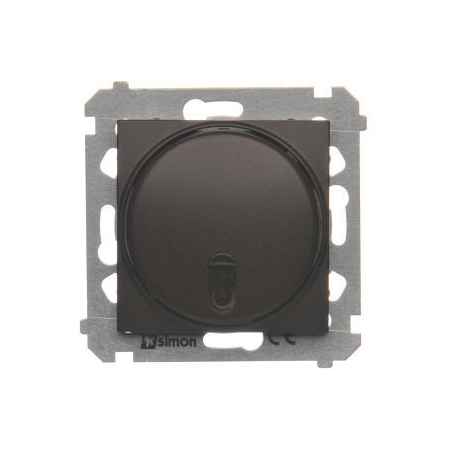 Simon DS13T.01/46 Dálkově ovládaný tlačítkový stmívač hnědá matná, metalizovaná