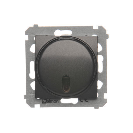 Simon DS13T.01/48 Dálkově ovládaný tlačítkový stmívač antracit, metalizovaná