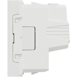 Schneider Electric NU303918E Unica - Zásuvka 250V/16A 2P+E, clonky, šroubová, Bílá