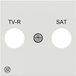 Schneider Electric NU944120 Unica - Centrální deska pro TV-R/SAT zásuvku, Bílá Antibakteriální