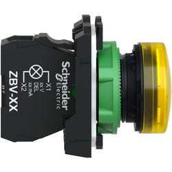 Schneider Electric XB5AVB5 Signálka s LED, 24V, žlutá